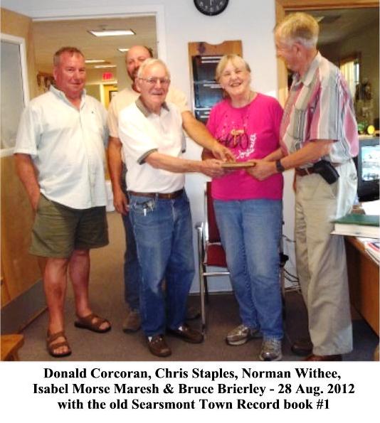 Old Searsmont Town Record Book